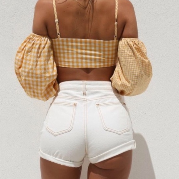 High waisted white shorts tigermist - Picture 2 of 5